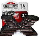 Premium Non Slip Furniture Pads 16 Piece 2”. Best SelfAdhesive Furniture Grippers – Furniture Stoppers with Rubber Pad – Ideal as Floor Protectors & Couch Stoppers for Keep in Place Furniture