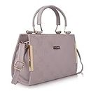 STARWINGS PU Synthetic Leather Women's Satchel Bag | Ladies Travel Handbag (Dark pink)