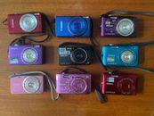 Lot of 9 Y2K Digital Cameras (Lot de 9 Appareils Photo) Coolpix, Ixus, Cybershot