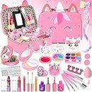 Kids Makeup Kit for Girls Toys, Teensymic Washable Girls Makeup Kit Gifts for Kids Make up Set Real Makeup for Kid Little Girls Princess Christmas Birthday Gifts Toys for 3 -12 Year Old Girls Old