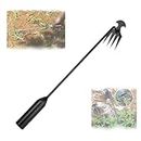 Dritnow Weeding Tool, Weeding Artifact Uprooting Weeding Tool, Dritnow Weeder, Multifunctional Weeders Tool, Hand Weeder Tool with Handle for Home Garden (19.7in/50cm, Black)