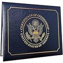 US Citizenship Certificate Holder | US Citizenship Gifts | Naturalization Certificate Padded Holder with Cover. Golden Great Seal of The United States.