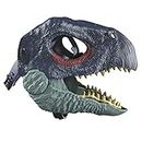Jurassic World - Il Dominio Maschera di Dinosauro, ispirata al film, con fauci aperte, fattezze e colori realistici, aperture per occhi e naso e cinturino per fissarla, costume regalo da 4+ anni GWY33