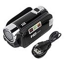 Caméscope Portable, Caméra 1080P 16MP DV Caméra Vidéo à Zoom Numérique 16x avec écran Rotatif TFT 2,7 Pouces et Câble USB (Noir)