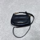 Michael Kors Crossbody Black Leather Gold Accent Women's Size  Small