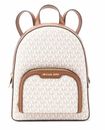 Michael Kors Backpack Bag Jaycee Medium Pkt Backpack Mk Logo Vanillabraun New