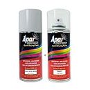 APAR Automotive Spray Paint Pearl Arctic White- Base Coat (RC Colour Name) + PC Compatible for Maruti Cars -225 ml (Pack of 2-Pcs)