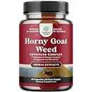Horny Goat Weed Extract Complex - Invigorating Blend with Tribulus Saw Palmetto L Arginine and Tongkat Ali Extract and Maca Root for Men and Women for Enhanced Energy and Stamina - 30 Servings