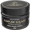 Gold Graded Himalayan Shilajit Above 17000FT 15Grams Purified & Organic 45 Days Sundried Shilajit Resin, 85 + Natural Essential Minerals, 85% Fulvic Acid, 13% Humic Acid, Highest Bioavailability