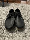 navy leather clarks Wallabee mens shoes