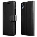 For Samsung Galaxy A10 Case, Wallet Book [Stand View] Card Case Cover Magnetic Closure [Kickstand] Full Protection Premium Leather Folio Case Compatible with Samsung Galaxy A10 Phone Cover (Black)