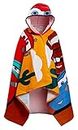 Disney Serviette à Capuche Cars 100% Coton Kids Dress Up Lightning McQueen Poncho Beach Serviette de bain Wrap de Natation