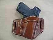 Walther CCP 9mm OWB Leather 2 Slot Molded Pancake Belt Holster CCW TAN RH