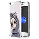 Pnakqil Apple iPhone 6 / 6s Phone Case, Transparent Clear with Pattern Shockproof Flexible TPU Silicone Ultra-thin Protective Back Cover for Apple iPhone6 / iphone6s Smartphone, Dog 02