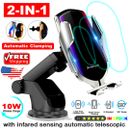 Wireless Automatic Clamping Smart Sensor Car Phone Holder and Fast Charger 10W