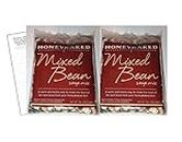 Honey Baked Ham Mixed Bean Soup Mix Bundle - 2 16oz Packs of Mixed Bean Soup Mix & Convenient Magnetic Shopping List by Harper & Ivy Designs