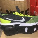 NIKE AIR MAX FLYKNIT RACER mens sneakers FD4610-700 volt black white US Size 12