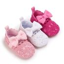 Newborn Baby Girl Crib Shoes Infant Party Dress Princess Shoes Size 0-18 Months