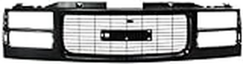 Garage-Pro Grille Assembly Compatible with 1994-1999 GMC Yukon, 1994-1998 C1500, K1500, 1994-1999 C1500 Suburban, K2500 Suburban, 1994-2000 C2500, C3500, K2500, K3500 Black Insert Opening