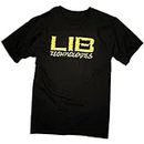 DUOJIMEI LIB TECH surf Skateboard Snowboard Pencil Logo T-Shirt Men Size S Black