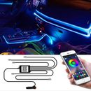 6m LED Interior Lighting Car RGB Strip Light Neon Ambient Interior Lighting App
