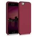 kwmobile Custodia Compatibile con Apple iPhone 6 / 6S Cover - Back Case per Smartphone in Silicone TPU - Protezione Gommata - rosso rabarbaro