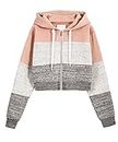 DOUBLJU Women's Casual Long Sleeve Crop Tops Zip Up Hoodies Sweatshirts with Plus Size, Cwohol108_mauvepink, X-Small