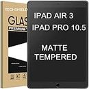 TECHSHIELD Tempered Glass Matte Screen Protector -Compatible For Ipad Air 3 2019 And Ipad Pro 10.5 2017 (Transparent)