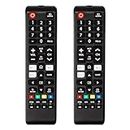 【Pack of 2】 New Universal Remote for All Samsung TV Remote, Replacement Compatible with All Samsung Smart TV, LED, LCD, HDTV, 3D, Series TV