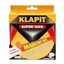 KLAPiT WATERPROOF: High Precision Masking Tape, Industrial Painter’s Tape, 24mm x 50m - Perfect for Automotive Refinish, Home, Arts, Crafts, DIY Projects & More! [Red, 1 Roll]