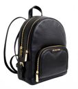 Michael Kors Backpack Bag Jaycee Large Pkt Backpack Leather Black New