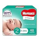 Huggies Infant Nappies Size 2 (4-8kg) 48 Count