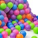 Wembley Pool Ball 50 Pcs 6 Cm Colorful Small Plastic Balls Safe Soft Ball For Baby Playing Items Indoor Easy To Grasp | Bpa-Free, Non-Toxic Ball - Isi Safety Certified, Softball, Multicolor