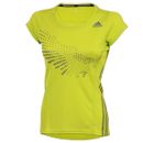 adidas Damen Shirt Climacool Gr.XS Running Fitness Badminton solar gelb