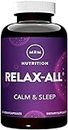 MRM Nutrition Relax-All® | Dietary Supplement for Better Sleep | with GABA, L-Theanine & Ashwagandha | Drug-Free, Non-Habit Forming | Non-GMO | Vegan + Gluten Free | 15 Servings