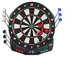 EastPoint Sports Electronic Soft-Tip Dartboard with Electronic LED Cricket Scoring and Over 30 Game Modes Includes 12 Soft Tip Darts and 100 Replacement Tips - Great for Game Room,Basement,Garage