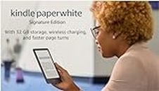 Amazon Kindle Paperwhite Signature Edition (32 GB) – With auto-adjusting front light, wireless charging, 6.8“ display, and up to 10 weeks of battery life– Without Lockscreen Ads – Agave Green