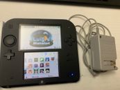 Nintendo 2DS Launch Edition Blue and Black Handheld System 128 GB Micro sd Games