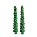 RAZ Imports 49081 - 10.5" Green Christmas Tree LED Wax Taper (2 Pack)