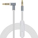 Toxaoii Replacement Audio Cable Cord Wire with in-line Microphone and Control Compatible with Beats Solo 2/Solo 3/Studio 3/Pro/Detox/Wireless/Mixr/Executive/Pill Headphones (White)