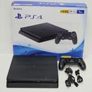 Sony PlayStation 4 Slim PS4 1TB Console Black Complete In Box - CUH-2202B Tested