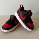 Nike Shoes | Nike Court Borough Toddler Shoes; Size 6 | Color: Black/Red | Size: 6b
