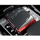 SHIFENG Para Mercedes-Benz nuevo A W177 B W247 GLB X247 CLA W118 GLE W167 GLS X167 2020 2021 Soft TPU Car Center Console Mouse Protect Cover Shell (rojo)