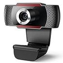 J JOYACCESS 1080P Webcam with Microphone, Web Camera with Microphone for PC, Plug and Play, USB HD Webcam for Desktop/Video Calls Recording/Studying/Game/Conferencing on Zoom/Youtube/Skype