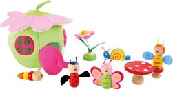 Spielwelt Frühling Spielzeug Spielwaren Blütenhaus mit Namen ab 3 Jahre
