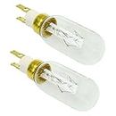 First4spares Replacement Type T25 T Click Style 40w Lamp Bulbs Compatible with Baunekct, Maytag & American Style Fridge Freezers - Pack of 2