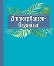 Zimmerpflanzen-Organizer für 50 Pflanzen: Praktisches Format: 19,05 x 23,5 cm. 206 Seiten (4 Seiten pro Pflanze). Türkis-blaue Ausgabe