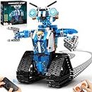 IKUPER Robot STEM Projects for Kids Ages 8-12, Remote & App Controlled Robot Building Kit, Coding and Programming Construction Building Toys, Creative Mindstorms Gifts for Boys Girls（369+Pcs）