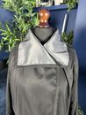 Mycra Pac Now Grey/ Black Reversible Quilted Rain Jacket Womens Small 1