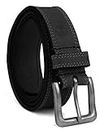 Timberland Men's Big and Tall 35Mm Boot Leather Belt, Black, 48